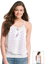 Thumbnail for your product : Hippie Laundry Embroidered Smocked Halter Top