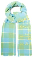 Thumbnail for your product : Acne Studios Cassiar Logo-print Wool Scarf - Light Green