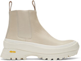 Thumbnail for your product : Jil Sander Off-White Lugged Sole Boots