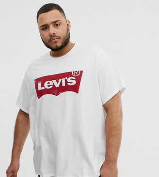 Levi's Big & Tall batwing logo t-shirt in white - ShopStyle