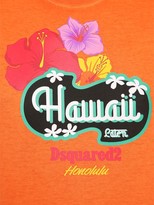 Thumbnail for your product : DSQUARED2 Hawaii Print Cotton Jersey T-shirt