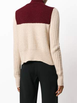 Marni bi-colour roll neck sweater