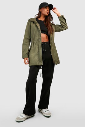hooded mac jacket womens