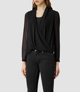 Thumbnail for your product : AllSaints Abi Sleeve Top
