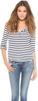 Thumbnail for your product : Splendid Striped Henley Top