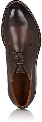 Barneys New York MEN'S WASHED LEATHER CHUKKA BOOTS