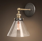 Thumbnail for your product : Restoration Hardware 20th C. Factory Filament Smoke Glass Funnel Sconce