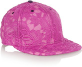 Thumbnail for your product : House of Holland New Era lace-appliquéd voile baseball cap