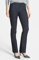 Thumbnail for your product : NYDJ 'Marilyn' Embellished Stretch Straight Leg Jeans (Dark Enzyme) (Petite)