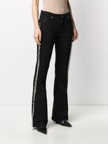 Thumbnail for your product : John Richmond Brigitte stud-embellished flared jeans