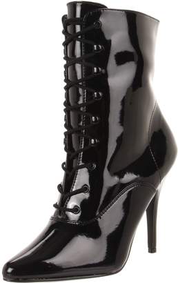Pleaser USA Women's Seduce-1020 Ankle Boot, Blk Faux Le, Size - 9