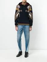 Thumbnail for your product : Dolce & Gabbana leopard intarsia knit hoodie