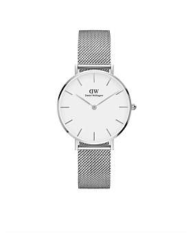Daniel Wellington Classic Petite Sterling 32Mm S White Dial Watch