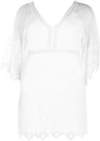 Thumbnail for your product : boohoo Plus Boutique Crochet Wide Sleeve Dress