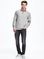 Thumbnail for your product : Old Navy French-Rib Mock-Neck 1/4-Zip Pullover for Men