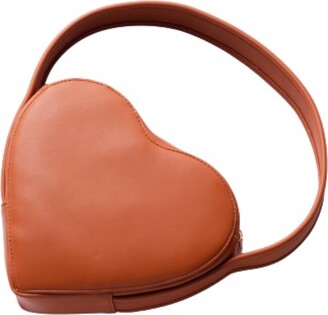 Denyard - Faux Leather Cutout Heart Handbag