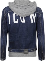 Thumbnail for your product : DSQUARED2 Denim Buttoned Hoodie
