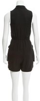 Thumbnail for your product : Adam Sleeveless Shawl-Lapel Romper