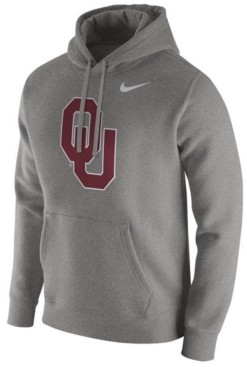 Nike Men's Oklahoma Sooners Cotton Club Fleece Hooded Sweatshirt - ShopStyle