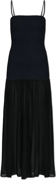 Hunza G Hybrid Sheer Maxi Beachwear Dress