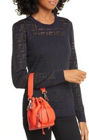 Thumbnail for your product : Fendi Mini Mon Tresor Logo Leather Bucket Bag