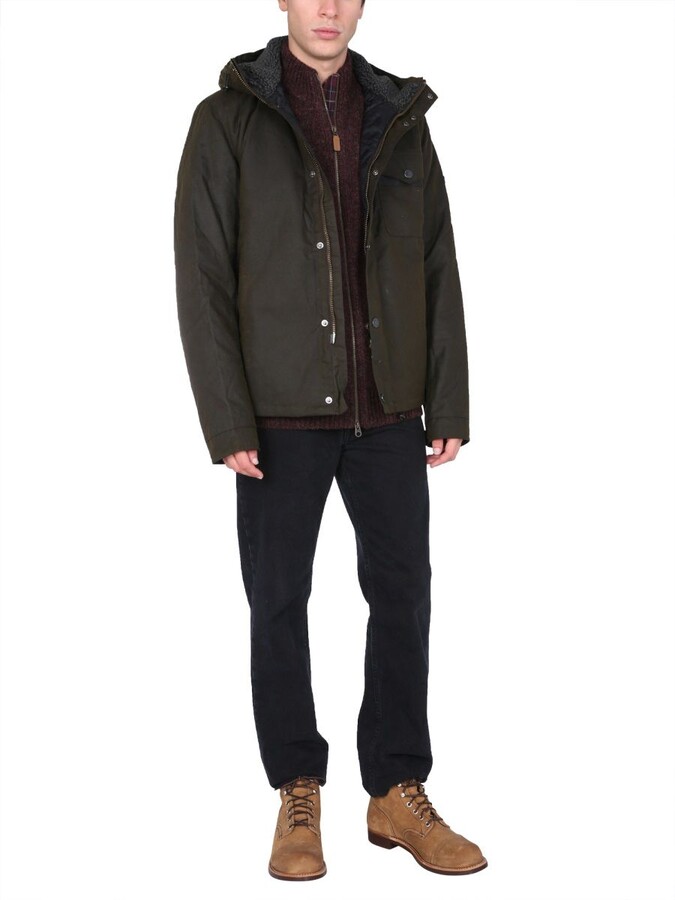 Barbour Beaufort Waxed Hooded Jacket - ShopStyle