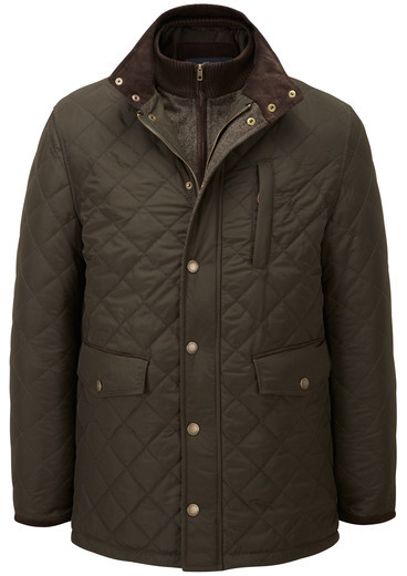 Austin Reed Viyella - Cord Trim Quilted Jacket - ShopStyle Outerwear
