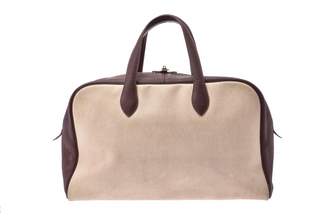 Hermes Victoria Ecru Leather Handbags