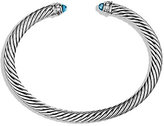 Thumbnail for your product : David Yurman Cable Classics Bracelet with Blue Topaz and Diamonds