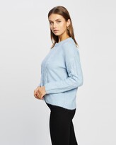 Thumbnail for your product : Atmos & Here Atmos&Here - Women's Blue Jumpers - Emma Cable Knit Jumper - Size 10 at The Iconic