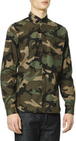Thumbnail for your product : Valentino Long-Sleeve Camo-Print Shirt, Green