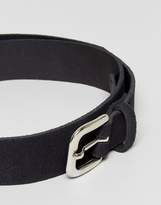 Thumbnail for your product : ASOS Slim Belt In Navy Suede