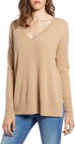 Thumbnail for your product : Halogen Relaxed V-Neck Cashmere Sweater