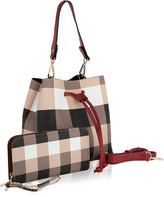buffalo check purse coach