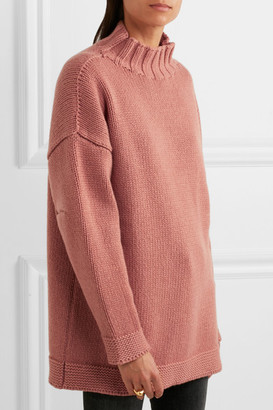 Alexander McQueen Oversized Cashmere Sweater - Antique rose