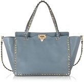 Thumbnail for your product : Valentino Rockstud Grey Medium Leather Tote