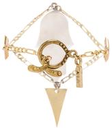 Thumbnail for your product : Vanessa Mooney Hand of Fatima Crystal Diamond Bracelet