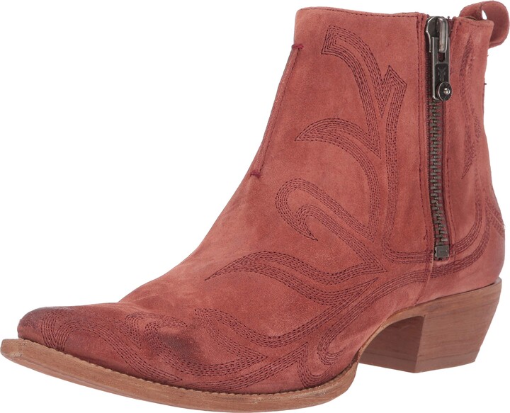 frye red leather boots