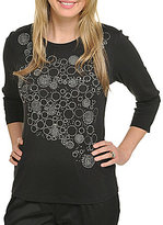 Thumbnail for your product : Allison Daley Plus Jeweled Circle Top