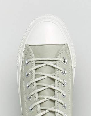 Converse Chuck Taylor Ox Trainers In Grey Leather