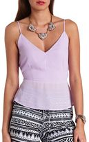 Thumbnail for your product : Charlotte Russe V-Neck Backless Top