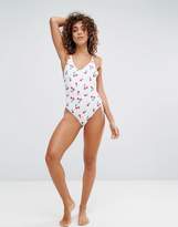 Thumbnail for your product : South Beach Cherry Print Swimsuit