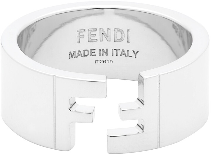 Fendi Silver 'Forever Fendi' Ring - ShopStyle Jewelry