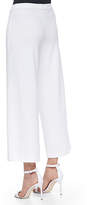 Thumbnail for your product : Joan Vass Wide-Leg Interlock Pants, White