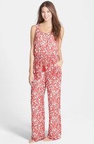 Thumbnail for your product : Tory Burch 'Issy' Print Silk Jumpsuit