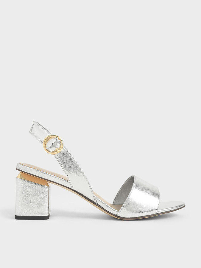 Silver block heels australia Clearance