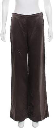 Lanvin Mid-Rise Silk Pants