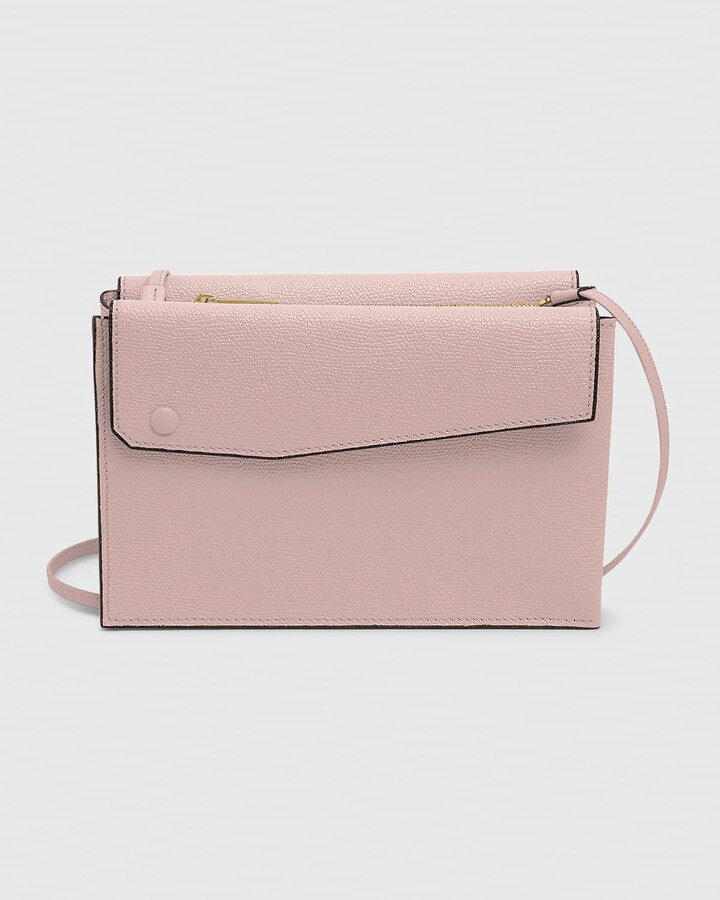 【VALEXTRA】TRIO CROSSBODY BAG Valextra - Beige Trio Small Pocket Bag | Mitchell Stores