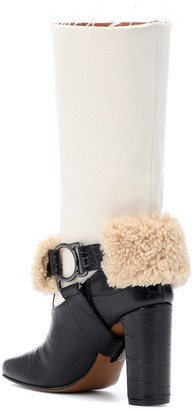 Off-White Riding leather boots