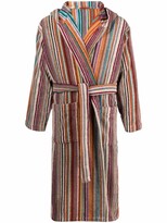 Thumbnail for your product : Missoni Home Striped Tie-Fastening Bath Robe